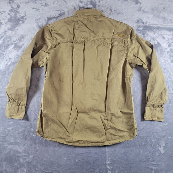 Ariat Rebar Womens Shirt Large Brown Washed Twill Work Relaxed Long Sleeve - Picture 3 of 9